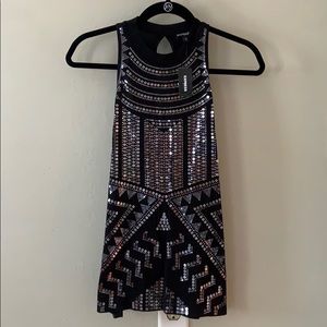 Express Sequin Tank (S)
